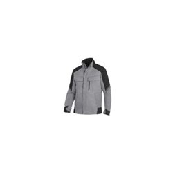 FHB Jacke Frank, Softshell, Gr. XL, grau/schwarz