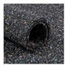 Recyclingmatte Gummi/PU, schwarz-bunt 3mm, 1500mm 5m