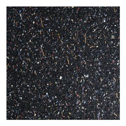 Recyclingmatte Gummi/PU, schwarz-bunt 3mm, 1500mm 5m