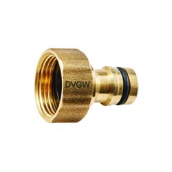 GEKA plus-Hahnstecker, Stecksystem, KTW, Messing, IG G1' Bl