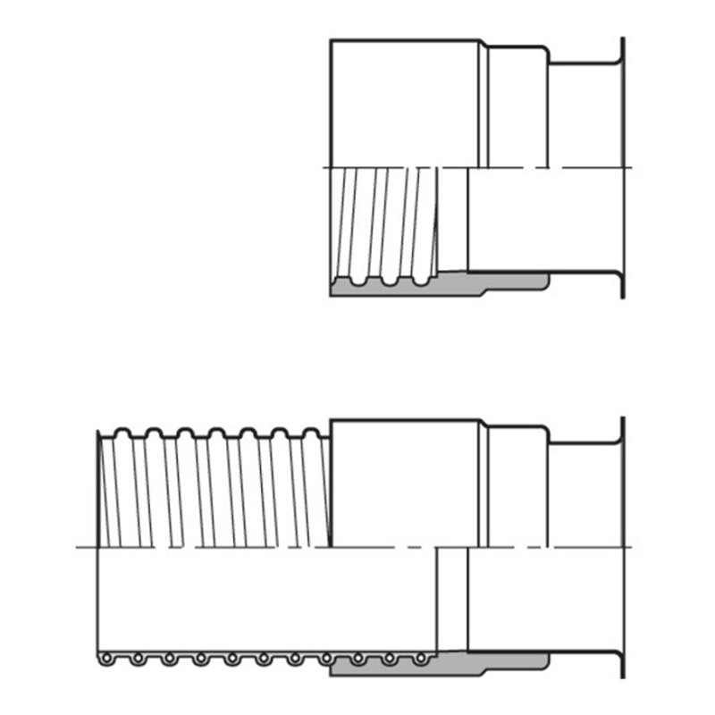 Norres AIRDUC® Bördelrohr Connect 243 Typ 243/8501,ID 80mm