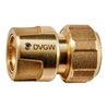 GEKA plus-Schlauchstück, Stecksystem, KTW, Wasserstopp, Messing, 3/4'-19mm Bl