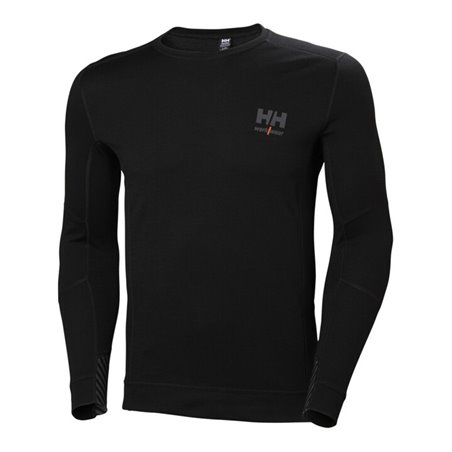 Helly Hansen Funktionsshirt Life Merino, schwarz, Gr. 2XL