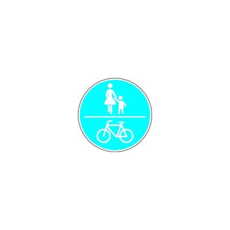 VKZ.240 Ronde 600mm gemeinsamer Fuß-u.Radweg RAL-Gütezeichen Folie RA1