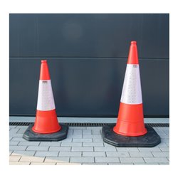 RS-GUIDESYSTEMS Leitkegel orange mit Reflektormanschette Höhe: ca. 100 cm