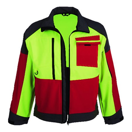 WATEX Softshelljacke ForestJack Red,Gr.S,rot/anthrazit/gelb