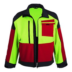 WATEX Softshelljacke ForestJack Red,Gr.3XL,rot/anth./gelb