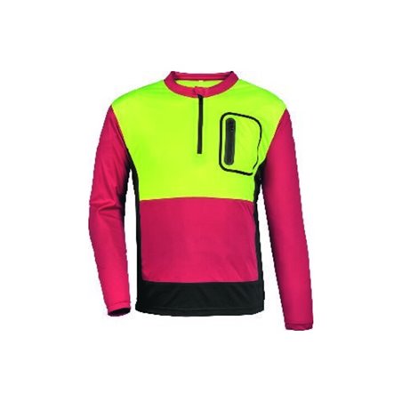 WATEX Forst-Shirt Forest Jack Red,Gr.XL,rot/anthrazit/gelb