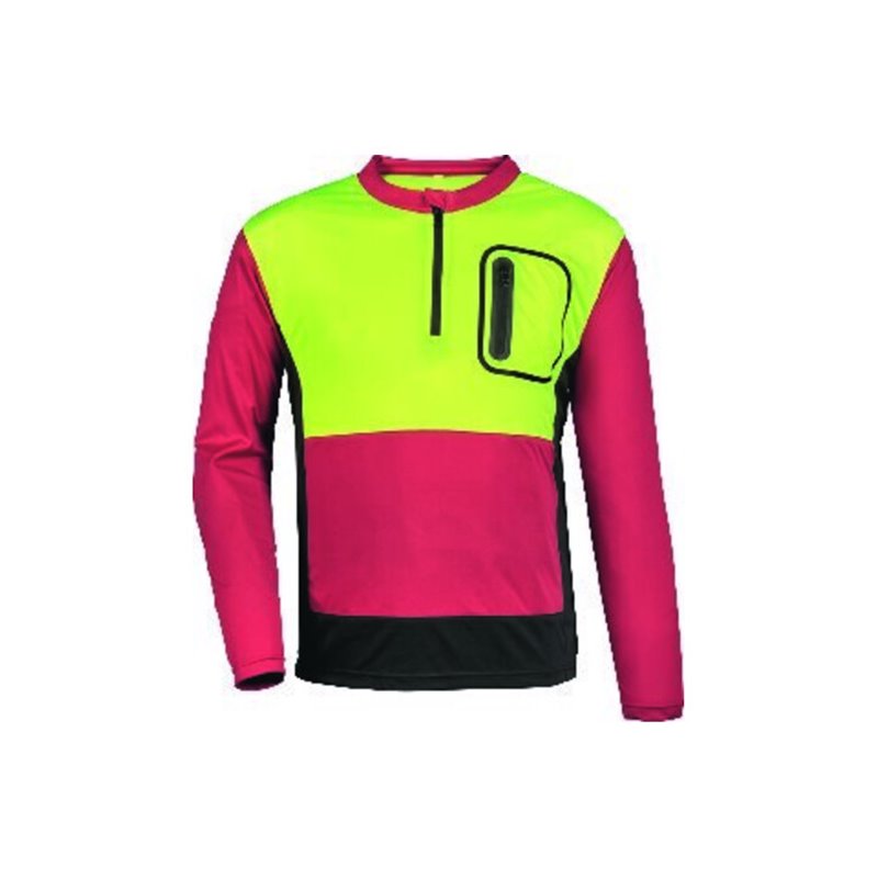 WATEX Forst-Shirt Forest Jack Red,Gr.2XL,rot/anthr/gelb