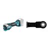 Makita Akku-Multitool DTM52Z + 10x Bosch HCS Tauchsägeblatt AIZ 32 BSPC Hard Wood, 50 x 32 mm
