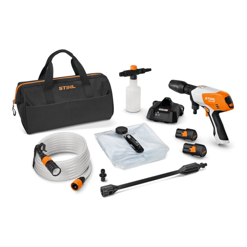Stihl Akku-Druckreiniger RCA 20, mit 2x Akku AS 2 und Ladegerät AL 1