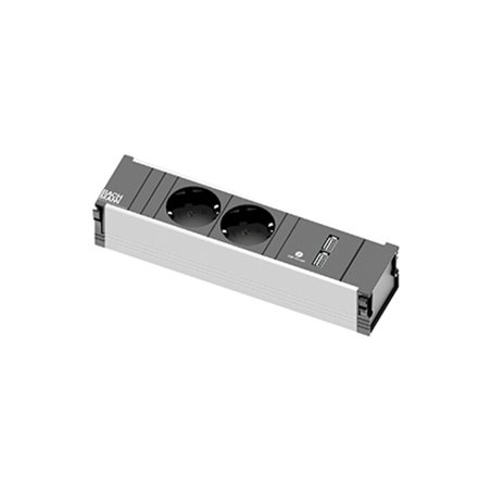 Bachmann CONI 2xCEE7/3 1xUSB Charger 0,2m GST18