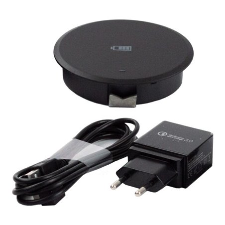 BMB WLC Point 15, 15W, Ø80mm schwarz kabelloses Laden