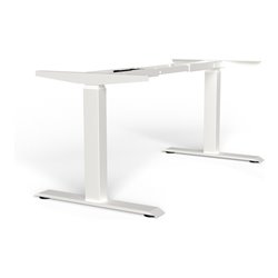 BMB Elektro-Tischgestell 1100x2000mm E-MORE, 2M3S weiß RAL 9016