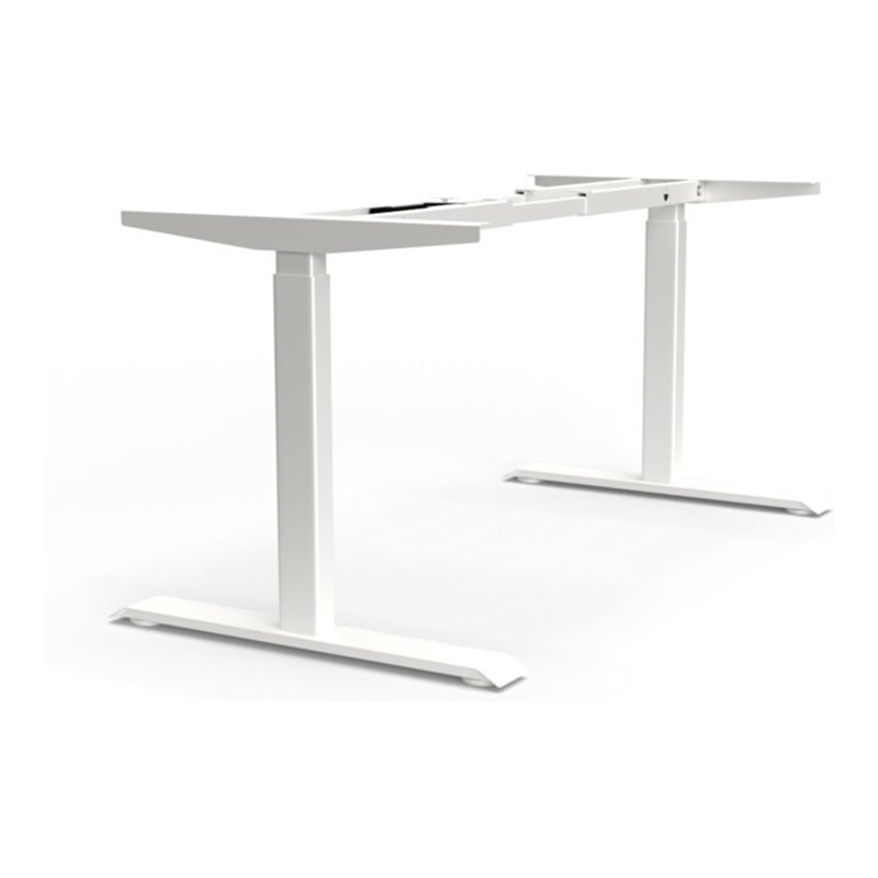 BMB Elektro-Tischgestell 1100x2000mm E-MORE, 2M2S weiß RAL 9016