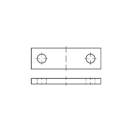DIN 15058 Achshalter, ST 30x8 HP 0
