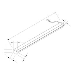 QuadroLine el/op 390 mm R165 WT 1,7W,2m, St. ws