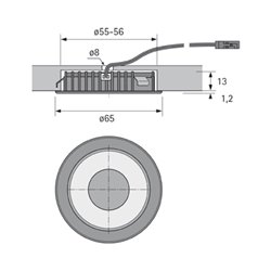 halemeier LED MiniFlat Aluminium Optik nw