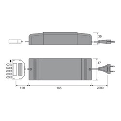 halemeier LED Vorschaltgerät 17 W 350 mA dimmbar