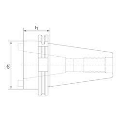 HAIMER Reduzierhülse DIN69871A SK50/SK40