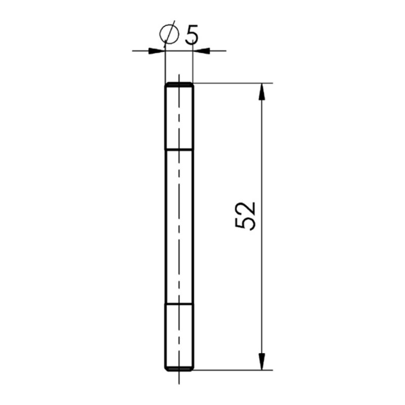 Mahr Messeinsatz Paar 52mm zylindrisch HP