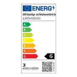 siro VarioW. SPOT 2700 - 6000K vernickelt feingeschliffen