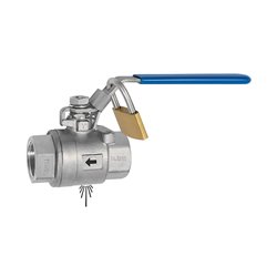 RIEGLER ES-Sicherheitskugelhahn abschließbar