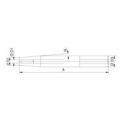 HAIMER Schrumpffutter-Verlängerung ohne Längeneinstellung h6 160x25x12mm