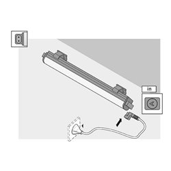 halemeier LiteLine Basic LED 7.2W ww, L 632mm, m. Zubehör