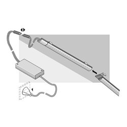 halemeier LED SuperStripe nw 300mm seitl.Einspei. 24VDC 3.6W