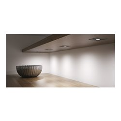 halemeier LED PowerLite square Edelstahl ww