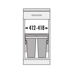 Hailo Abfalltrennsystem 3610481 Cargo Soft short 450 28