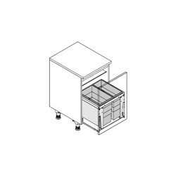 Hailo Abfalltrennsystem 3631581 Triple XL 500/46
