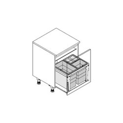 Hailo Abfalltrennsystem 3631691 Triple XL 600/54