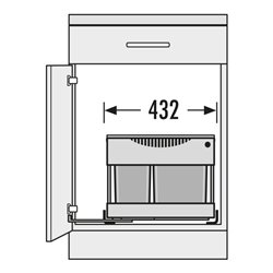 Hailo Abfalltrennsystem 3644821 Raumspar Tandem S Plus