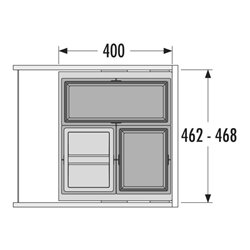 Hailo Abfalltrennsystem 3608531 Cargo Synchro 500 44