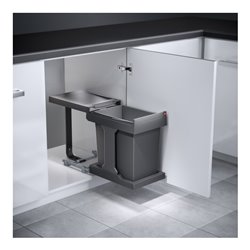 Hailo Einbauabfallsammler Solo, 3635001 KB 300, 20l KF, Slate-grey