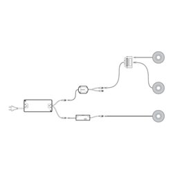 Rio 80 titan,+ 2,0 Watt NW, 2000 mm, LED-Stecker weiß