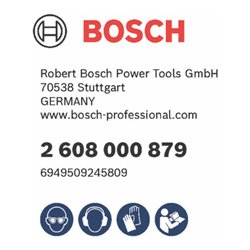 Bosch PRO Absaughaube, mit Schlüssel, 115/125 mm