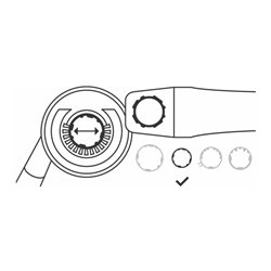 Bosch PRO Absaughaube, ohne Schlüssel, klein, 115/125 mm