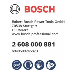 Bosch PRO Absaughaube, ohne Schlüssel, HG, 115/125 mm