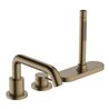 hansgrohe 3-Loch-Einhebel-Bidetarmatur Tecturis S Ausladung 194mm, brushed bronze