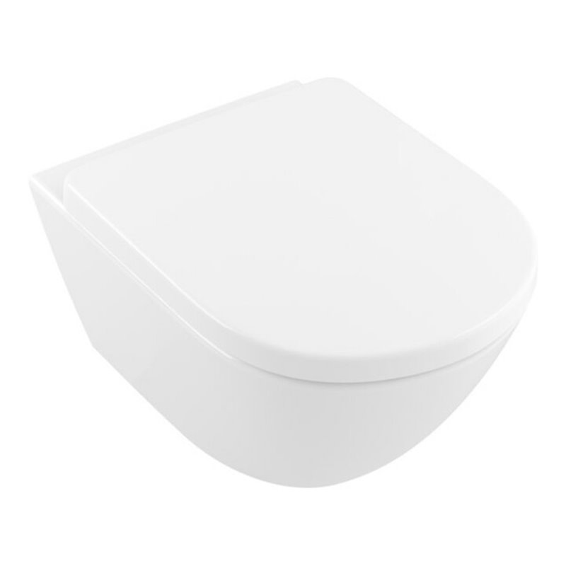 V&B Wand-WC, Tiefspüler Subway 2.0 Komfort D-Flush, Abg. waag., spülrandlos, weiß