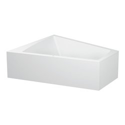 Duravit Badewanne Paiova 180x140x46cm, 1 RS links, weiß