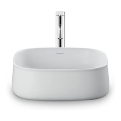 Duravit Aufsatzbecken Zencha 42x42cm, o L, Ü, HLB, gs, we s-matt, WG