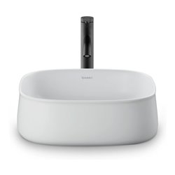 Duravit Aufsatzbecken Zencha 42x42cm, o L, Ü, HLB, gs, we s-matt, WG