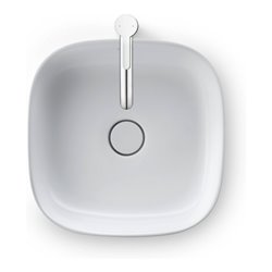Duravit Aufsatzbecken Zencha 42x42cm, o L, Ü, HLB, gs, we s-matt, WG