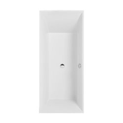 V&B Rechteck-Badewanne Squaro Duo Slim Line 179,4x79,4cm, Ablauf mittig, weiß