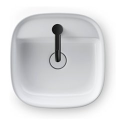 Duravit Aufsatzbecken Zencha 42x42cm, m L, HLB, o Ü, gs, w s-matt, WG