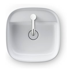 Duravit Aufsatzbecken Zencha 42x42cm, m L, HLB, o Ü, gs, w s-matt, WG